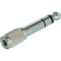 Overgangsplugg 3,5 til 6,3 mm For hodetelefoner o.l